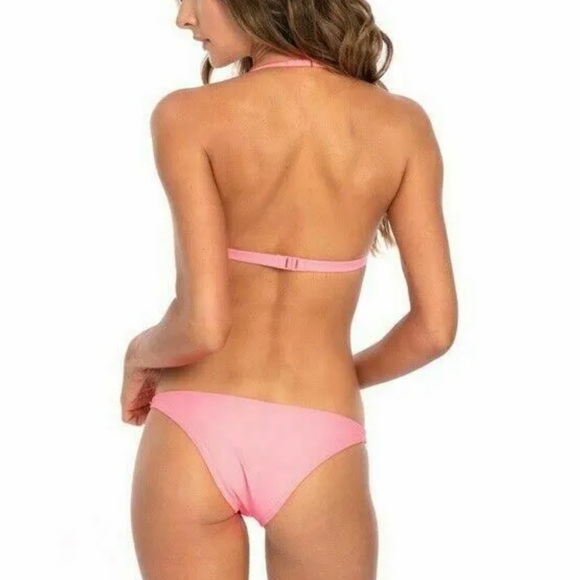 Corpo Bonito Woman Junior Mesh Coral Neon Bikini Top - Picture 2 of 3